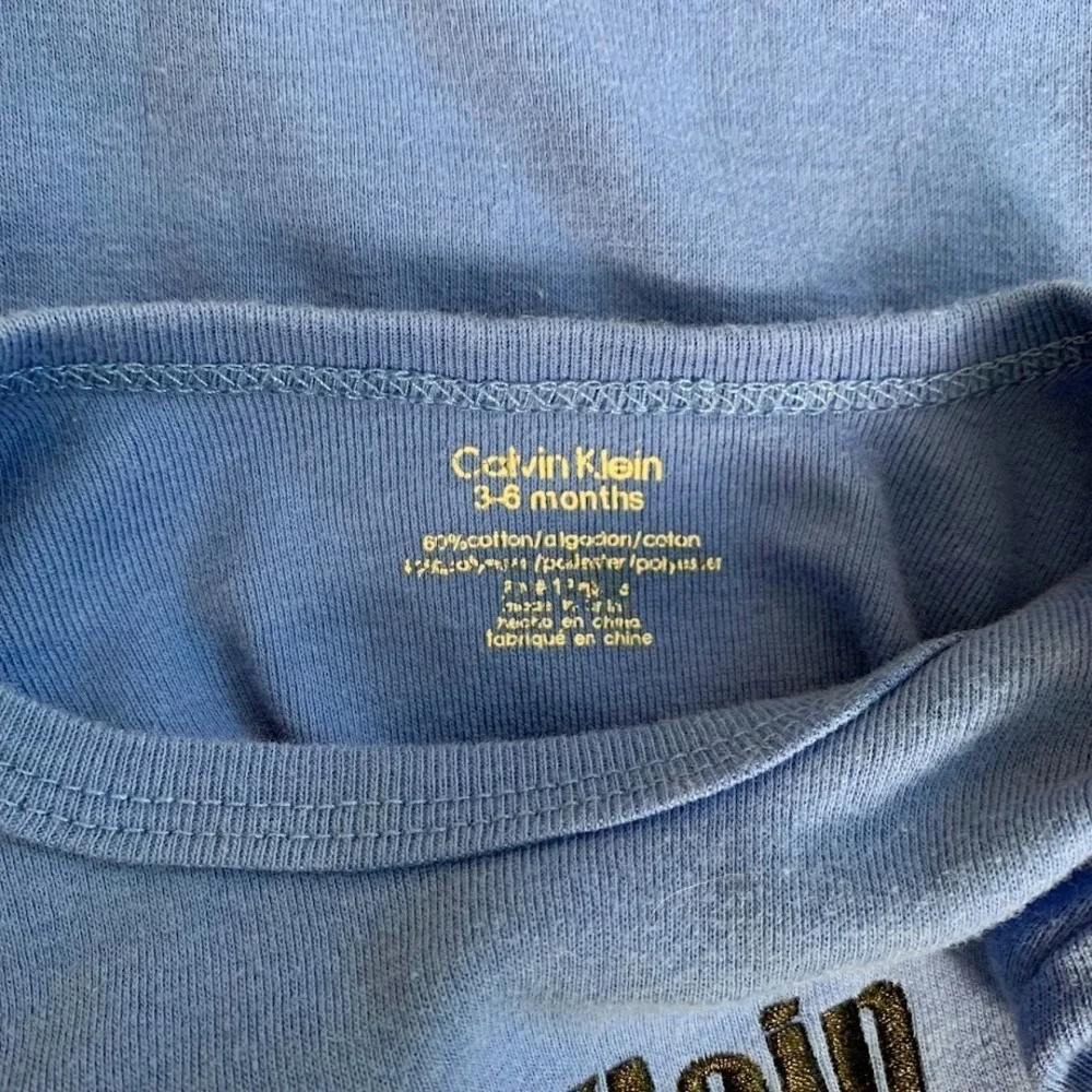 Calvin Klein Blue Embroidered‎ One Piece Bodysuit Baby 3/6 Months